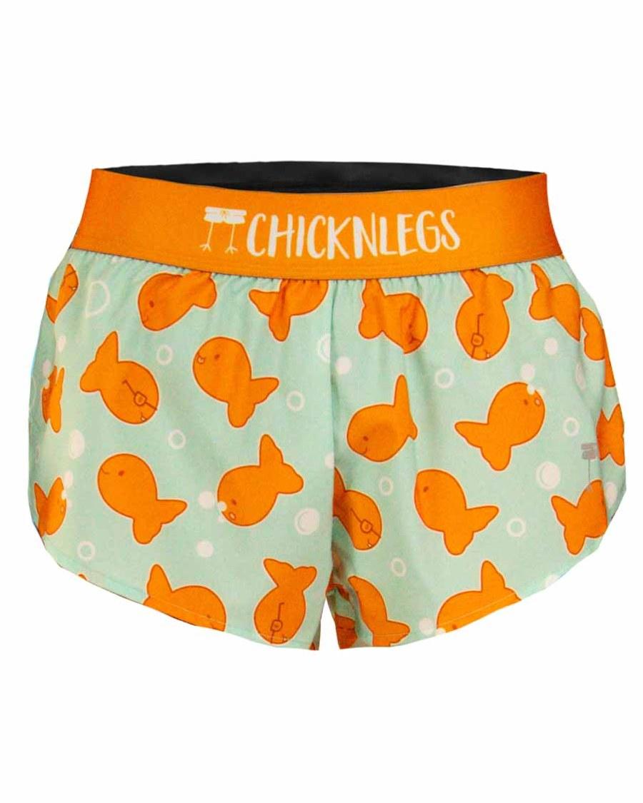 ChicknLegs Goldfish split running shorts